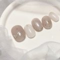 【ショート】ドットとリボンの大人かわいいネイルチップS20