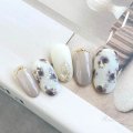 白べっ甲？レオパード？なニュアンス秋冬ネイルチップ(101