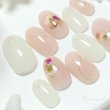 画像4: ふんわり押し花の花冠ネイルチップ(094) (4)