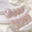 画像3: シフォンフラワーの年中使えるふんわりネイルチップ452 (3)