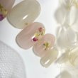 画像5: ハーバリウムみたいなアリッサムの大人可愛い押し花ネイルチップ(410 (5)