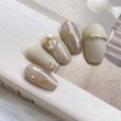 画像3: ミラーレオパードとカーキのニュアンスネイルチップ(079 (3)