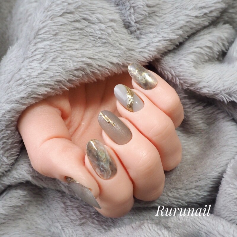 リアル No.29 ニュアンス 奥行♡ニュアンス ミラー nail - ネイル